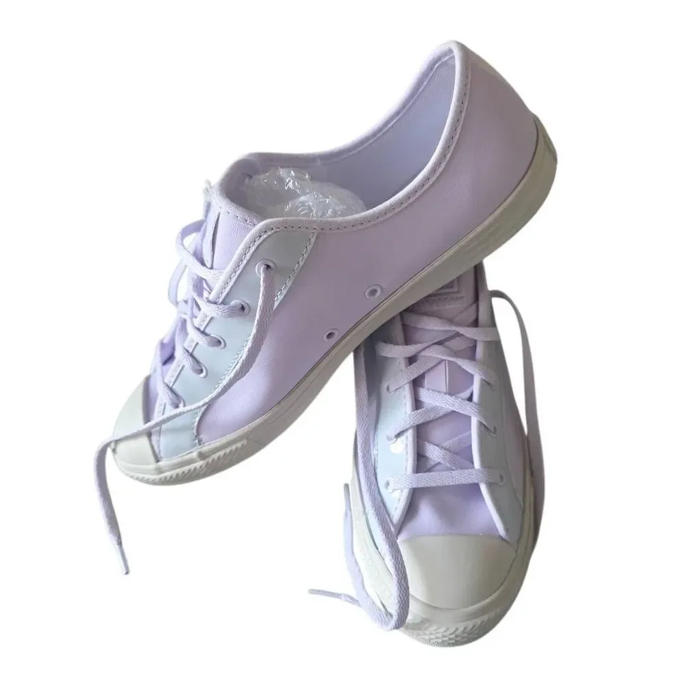 Converse womens Sz 8.5 light purple chuck Taylor All star dainty ox vapor NWOB